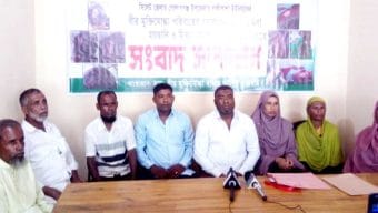 মুক্তিযোদ্ধার পরিবারের উপর হামলার ঘটনায় সুষ্ঠ তদন্ত ও বিচার চেয়ে সংবাদ সম্মেলন