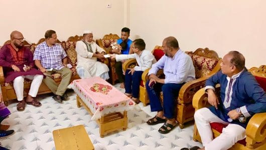 নিহত যুবদল নেতা জিলুর পরিবারের পাশে বিএনপির ভারপ্রাপ্ত চেয়ারম্যান