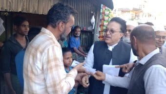 গোলাপগঞ্জে সিলেট-৬ আসনের স্বতন্ত্র প্রার্থী সরওয়ার হোসেনের গণসংযোগ অনুষ্ঠিত