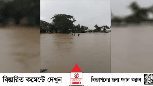 ভারত থেকে তীব্র বেগে ঢুকছে পানি, আখাউড়ার ১০ গ্রাম প্লাবিত