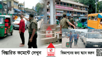 সিলেটে সড়কে শৃঙ্খলা ফেরাতে অক্লান্ত শিক্ষার্থীরা