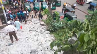 সিলেটের ট্রাফিক শৃঙ্খলা ফিরিয়ে আনতে এসএমপির উদ্যোগ: কদমতলীর অবৈধ স্ট্যান্ড ও সিঁড়ি উচ্ছেদ