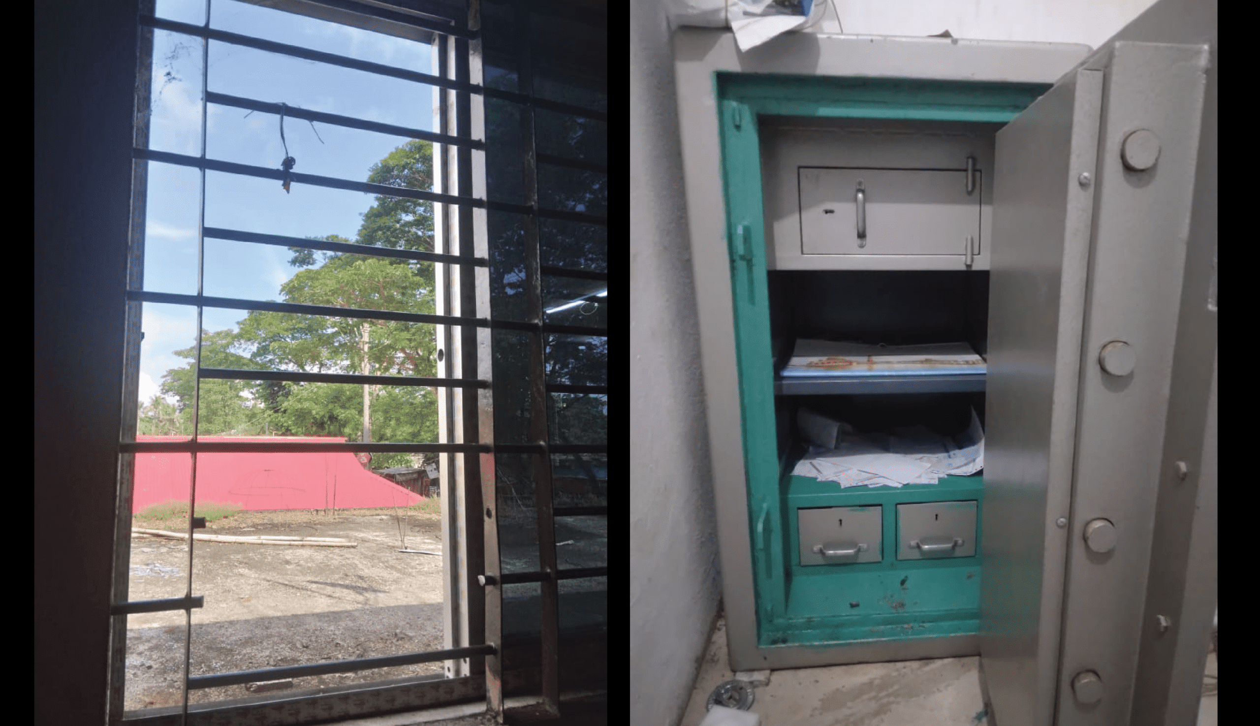 ইসলামি ব্যাংক সাহেবের বাজার এজেন্ট  এ গ্রিল কেটে চুরি