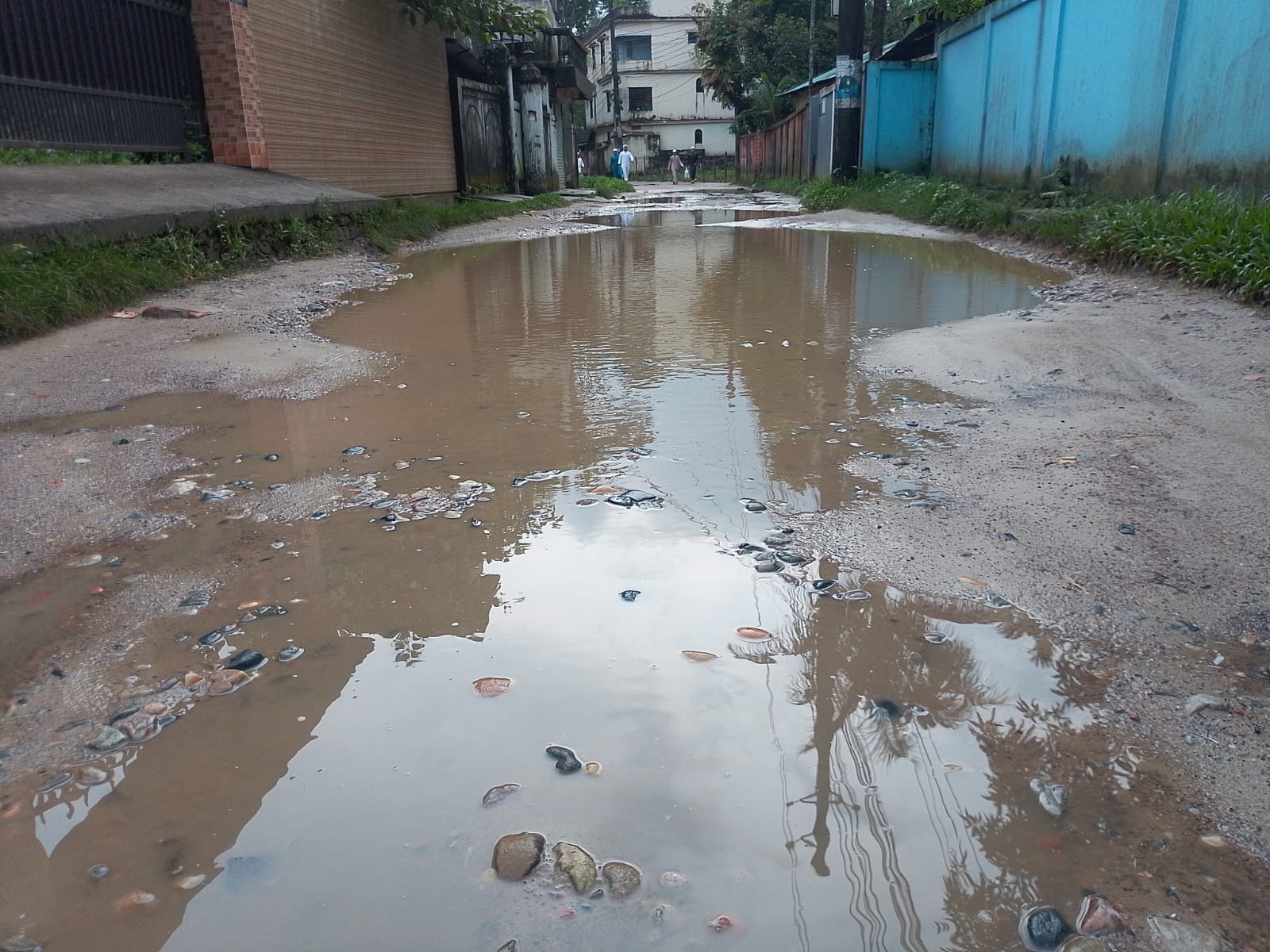 নগরীর ৩৫ নং ওয়ার্ড সড়কের বেহাল দশা, সংস্কার দাবি