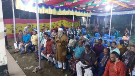 গোয়াইনঘাটে পূজামণ্ডপ পরিদর্শন করেন বিএনপি নেতা আব্দুল হাকিম চৌধুরী