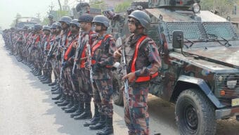 সারাদেশে ৩১৩ প্লাটুন বিজিবি মোতায়েন