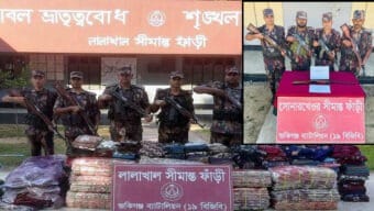 এবার সিলেট সীমান্তে অস্ত্র জব্দ