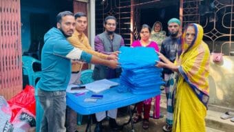 জৈন্তাপুরে শিশু ও প্রসূতি মায়েদের মাঝে মশারী বিতরণ