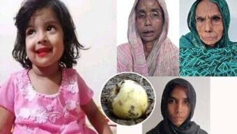 শিশু মুনতাহা কে হাতে থাকা আপেলটিও খেতে দেয়া হয়নি