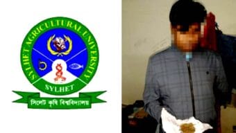 সিকৃবিতে গাঁজা সেবনকালে ছাত্রলীগ নেতাসহ আটক ৩
