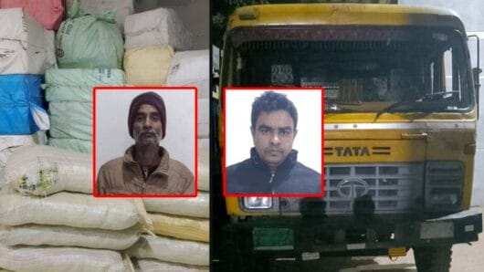 সুরমা বাইপাস পয়েন্টে অর্ধকোটি টাকার ভারতীয় কসমেটিক্স জব্দ