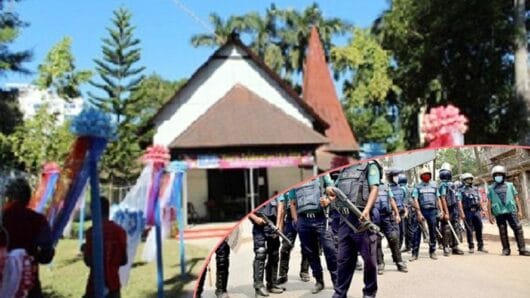 বড়দিন সিলেটে আইনশৃঙ্খলা বাহিনীর নিরাপত্তা বলয়