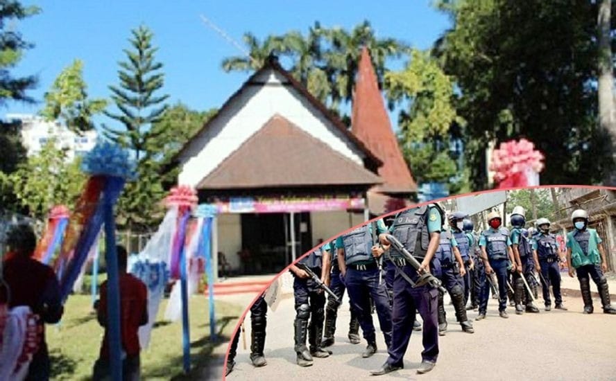 বড়দিন সিলেটে আইনশৃঙ্খলা বাহিনীর নিরাপত্তা বলয়