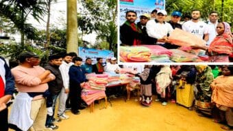 সিলেটে ছাত্রদলের প্রতিষ্ঠাবার্ষিকীতে চা শ্রমিকদের মাঝে শীতবস্ত্র বিতরণ