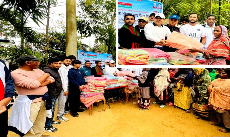 সিলেটে ছাত্রদলের প্রতিষ্ঠাবার্ষিকীতে চা শ্রমিকদের মাঝে শীতবস্ত্র বিতরণ