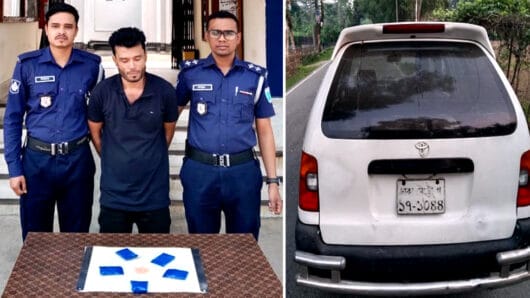 পুলিশের জালে বিপুল পরিমাণের ইয়াবাসহ এক মাদক ব্যবসায়ী