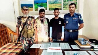 সিলেটের জৈন্তাপুরে বিজিবি’র অভিযানে ১৮৩ পিস ইয়াবাসহ দুইজন আটক