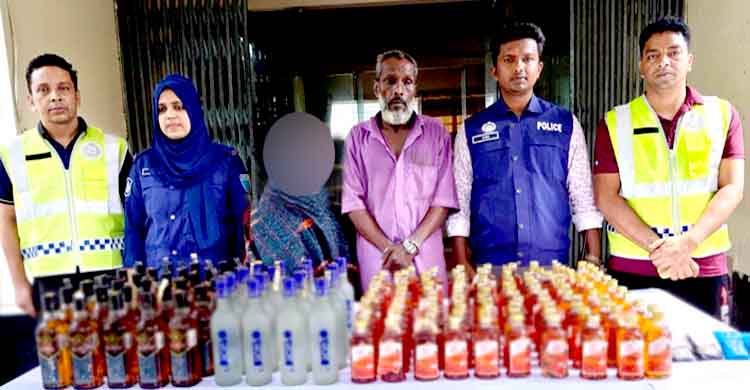 কোম্পানীগঞ্জে ইয়াবা ও বিদেশীমদসহ স্বামী-স্ত্রী গ্রেপ্তার