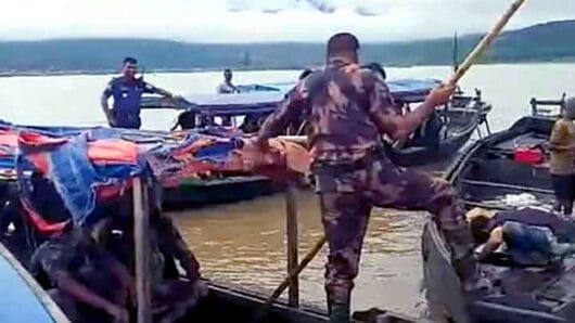 ভোলাগঞ্জ পাথরখেকো চক্রের বিরুদ্ধে চলছে টাস্কফোর্সের অভিযান