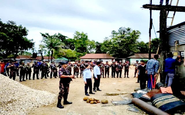 জাফলংয়ে স্টোন ক্রাসার মিলে বিদ্যুৎ বিচ্ছিন্নকরন অভিযান