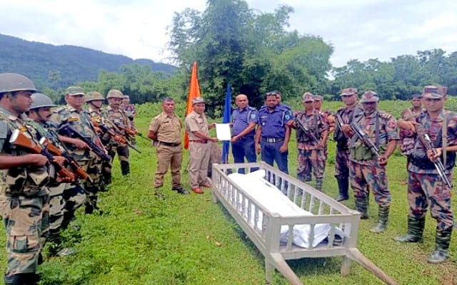 সিলেট সীমান্তে জাকারিয়ার মরদেহ হস্তান্তর