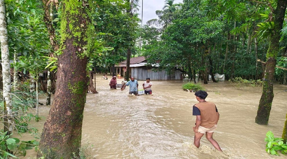 জকিগঞ্জে বন্যা পরিস্থিতির অবনতি, নতুন নতুন এলাকা প্লাবিত