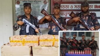 সিলেট সীমান্তে সাড়ে ১৭ লাখ টাকার ভারতীয় চালান জব্দ