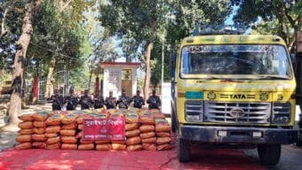 কানাইঘাট সীমান্তে দেড় কোটি টাকার ভারতীয় পণ্য জব্দ: ধানের তুষের নিচে লুকিয়ে ছিল বিপুল জিরা