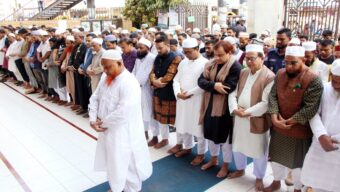 সিলেটে শহীদ শরিফ ওসমান হাদির গায়েবানা জানাজা সম্পন্ন, খুনিদের গ্রেপ্তারের দাবি