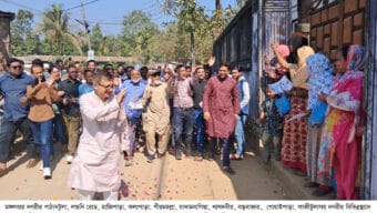 খন্দকার মুক্তাদিরের গণসংযোগ রূপ নিল বিশাল গণমিছিলে