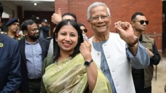 ত্রয়োদশ জাতীয় সংসদ নির্বাচন ও গণভোটে ভোট দিয়েছেন প্রধান উপদেষ্টা ড. মুহাম্মদ ইউনূস